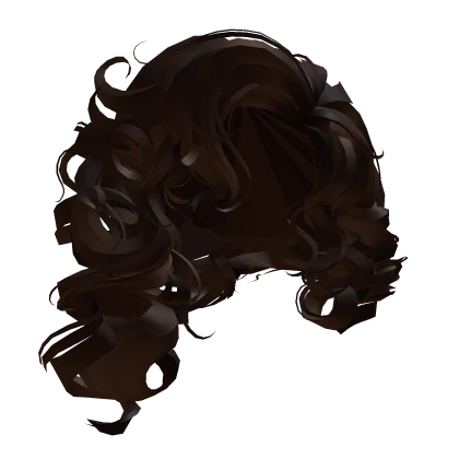 Hollywood glam curly hair - Dark brown