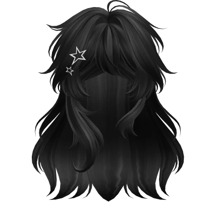 Super Fluffy Loose Anime Hairstyle (Black)