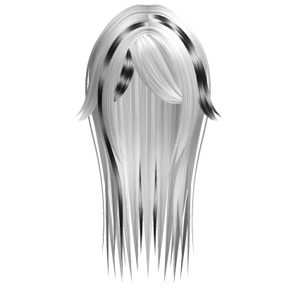 ♰ horror protagonist wispy emo hair white raccoon