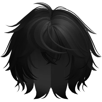 Black Messy Anime Stylish Boy Hair