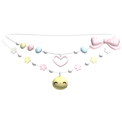 easter chick necklace