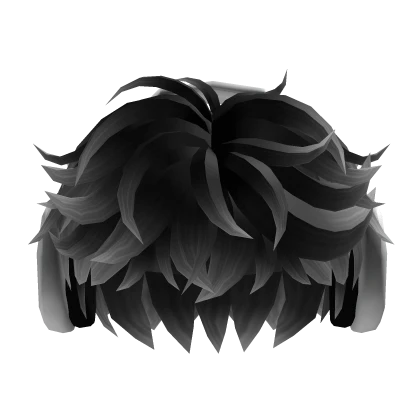 Messy Gray Fluffy Cool Hair w/ Headphones