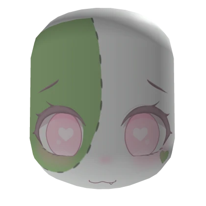 Kawaii Zombie Cat Nya Love Expression (White)