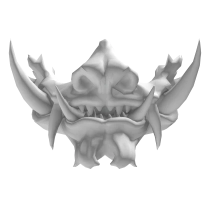 Oni Dragon Mask White - {GG, E3, V2}