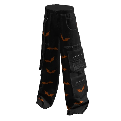 Halloween Bat Y2K Cargo Pants