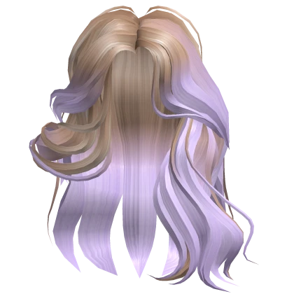 Long Wavy Kpop Anime Curls (Blonde + Purple)