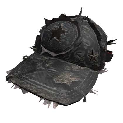 Grunge Distresseed Ball Cap Brown