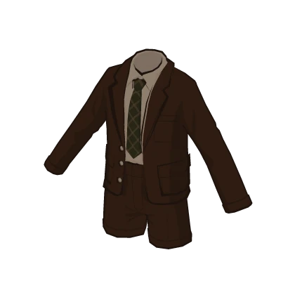 Anime School Uniform Brown