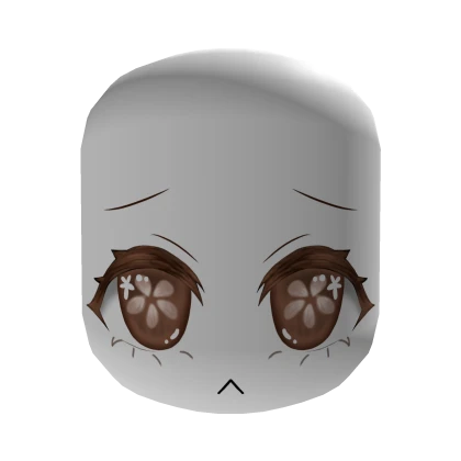 brown chibi sad face