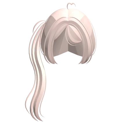  ꒰FREE ♡꒱sweet long thin beige side ponytail