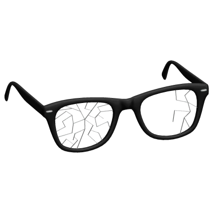 Black Broken Glasses