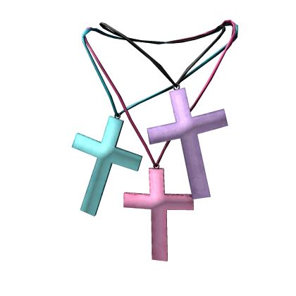 Cross Pendants (Pastel Blue/Pink/Purple)