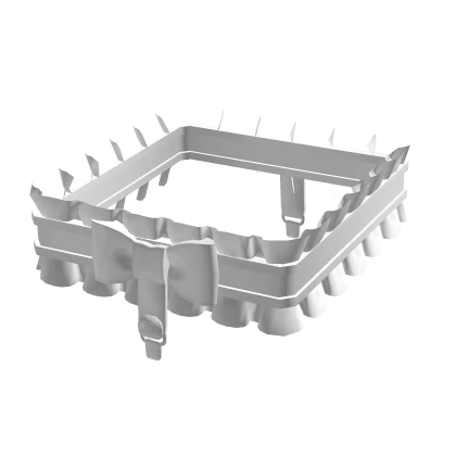 ♡ : cute frilly white thigh garter belt 