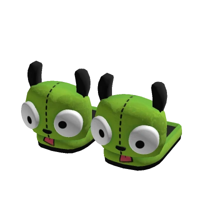 Green Alien Slippers