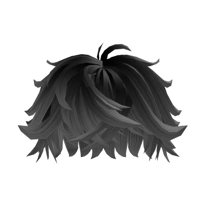 Swept Fluffy Messy Gray Hair