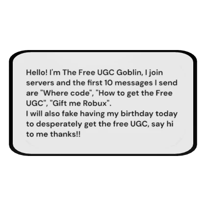 Free UGC Goblin