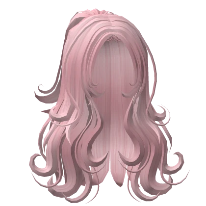 🍀Wavy Half Up Hair (Pink)