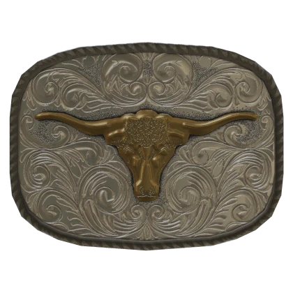 Bull Cowboy belt buckle