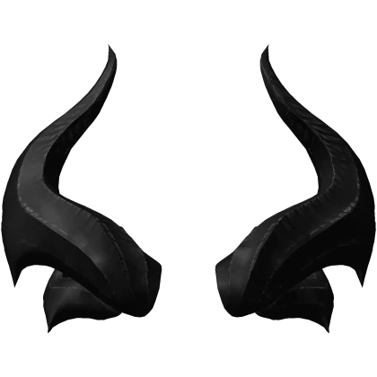 Black Fallen Angel Horns