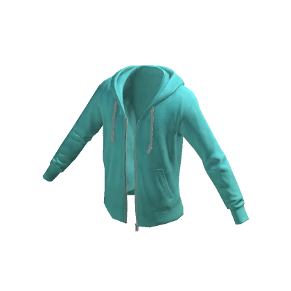 Zip Hoodie - Teal