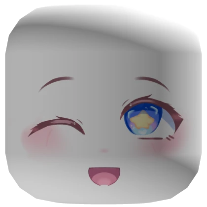 Kawaii Chibi Star Face w/ Blue Eyes  [FREE]