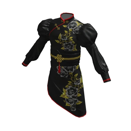 Chinese Lunar New Year Cheongsam Qipao - Black