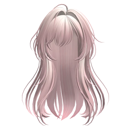 Beige&Pink Anime Straight Hair