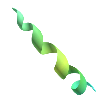 Pastel Green Spiral Unicorn Horn