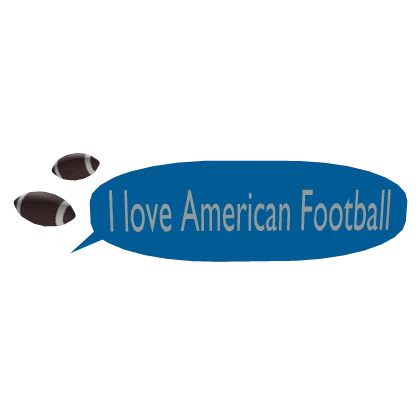 🏈 I Love American Football Textbubble🏈