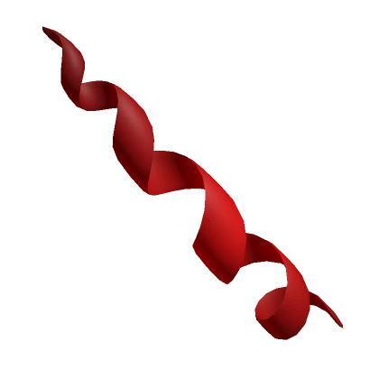 Crimson Red Spiral Unicorn Horn