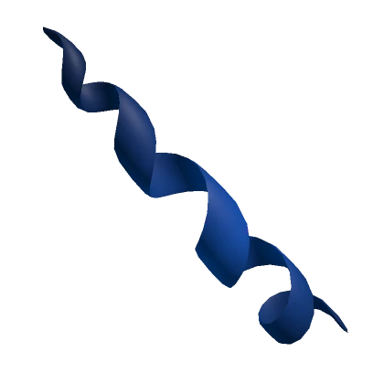 Deep Blue Spiral Unicorn Horn