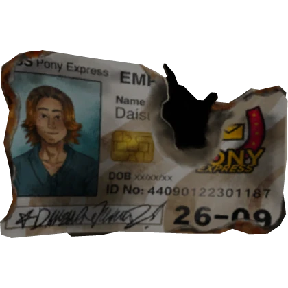 Daisuke Mouthwashing ID Card / Employee Card