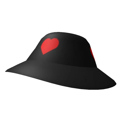 Black Valentine Stylish Hat