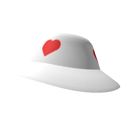 White Valentine Stylish Hat