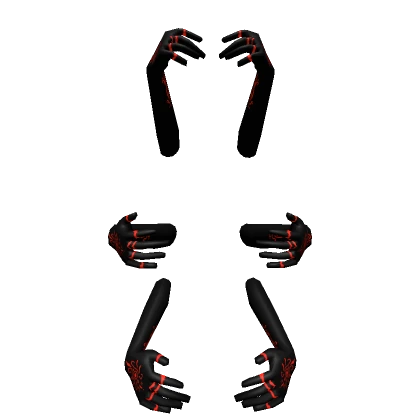 Black Red Seraphim Hands