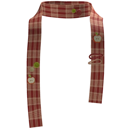 Igari Apple Mori Kei Heisei Red Plaid Scarf