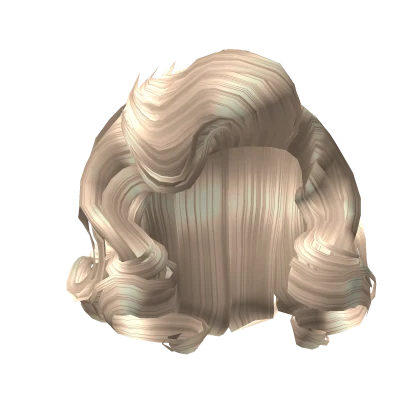 Voluminous 80's Curls in Platinum Blonde