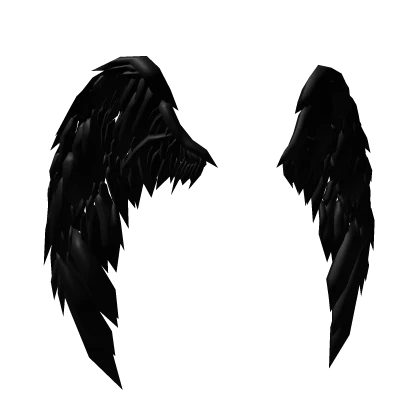 Black Angel Feather Wings