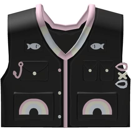  ♡ Cute Pastel Fisch Fishing Fisher Vest 3.0