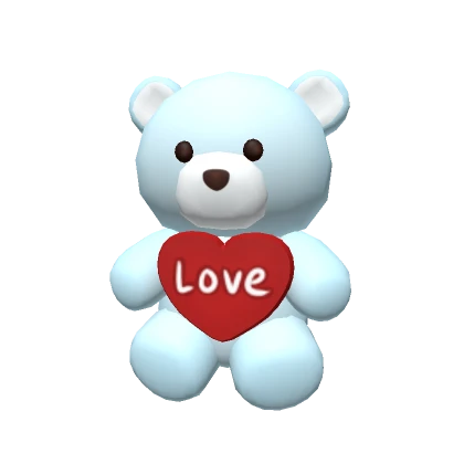 Valentine Teddy Bear Blue