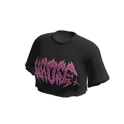 pink emo cyber y2k loose crop top tee shirt