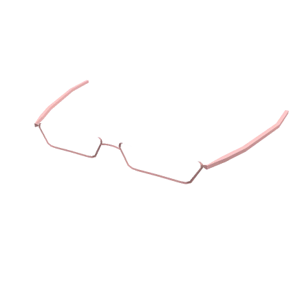 Low Frame Glasses Pink