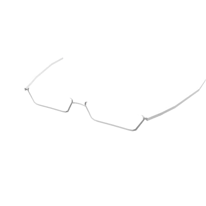 Low Frame Glasses White