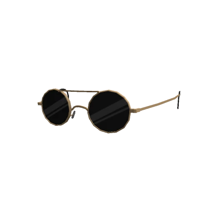 Golden Flip Up Retro Glasses