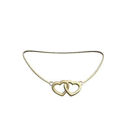 Valentine Heart Necklace Gold