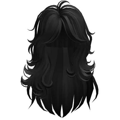 Wavy Asymmetrical Hair (Black)