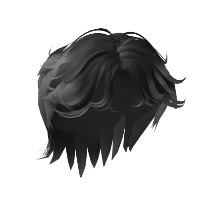 Fluffy Messy Hair (Black) 2.0
