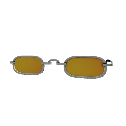 Yellow Small Square Glasses