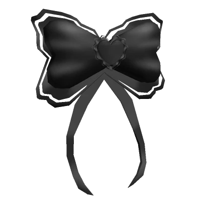 Sweetheart Ribbon Black