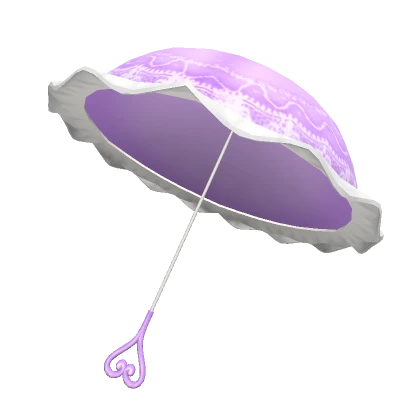 Purple Valentines Parasol